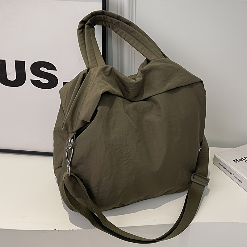 Women Crossbody Bag, Weekender Tote Bag for Girls, Large Hangbag with Shoulder and Carrying Strap Hobo Gym Bag for Sport/Yoga