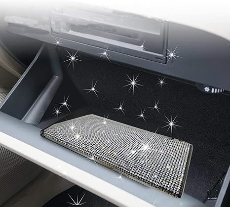 Bling Diamond Car Registration and Insurance Holder, Premium Leather Insurance Registration Holder,Wallet Accessories Case, Driver License for Women Girl