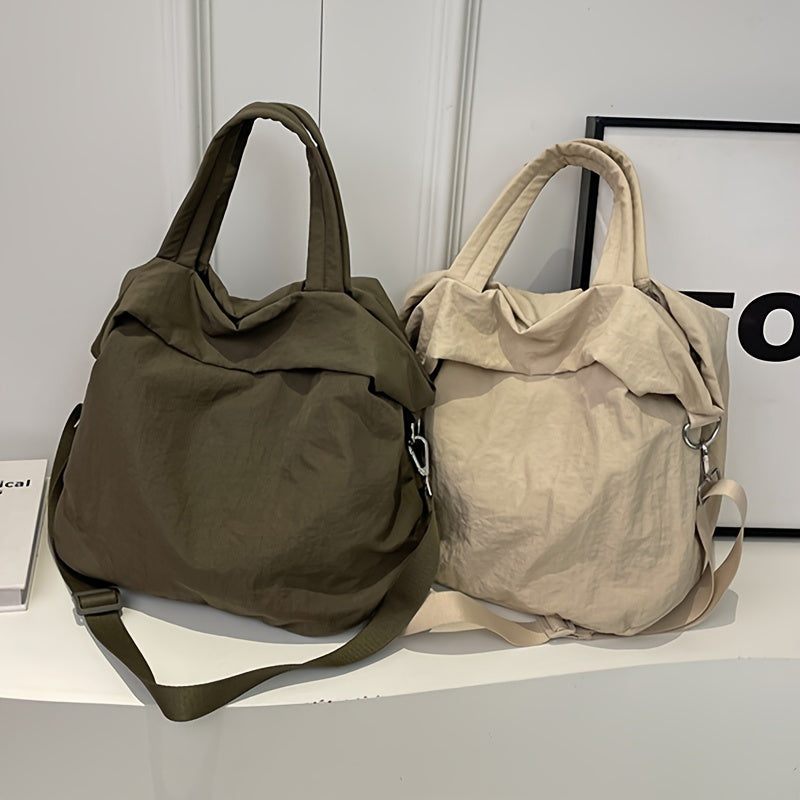 Women Crossbody Bag, Weekender Tote Bag for Girls, Large Hangbag with Shoulder and Carrying Strap Hobo Gym Bag for Sport/Yoga