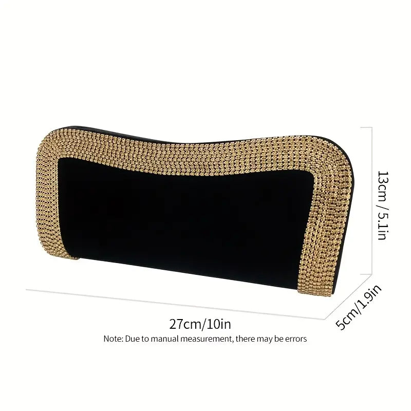 Women Beading Purse Female Clutch Shoulder Bags Party Handbags Velvet Shiny Messenger Bag