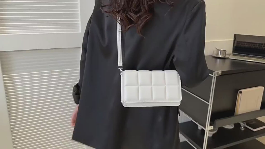 Literary Single-Shoulder Bag Minority Design Grid Plaid Crossbody Bag for Women Pink Bag for Women